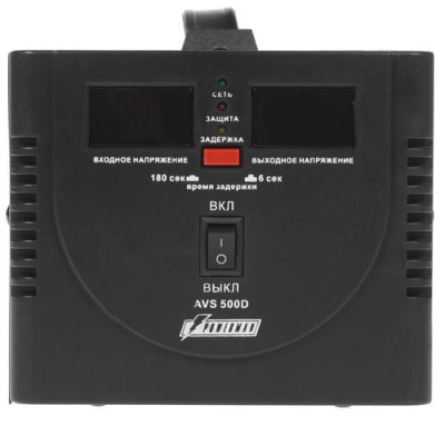 Стабилизатор напряжения PowerMan AVS 500D Black в ДНР (Донецке)