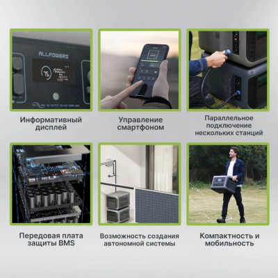 Портативная электростанция Allpowers R3500-V2 в ДНР (Донецке)