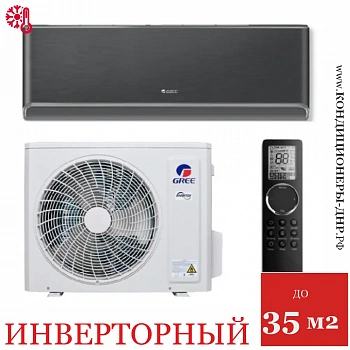 Кондиционер Gree GWH12AVCXD-K6DNA1A Airy Inverter черный в ДНР (Донецке)